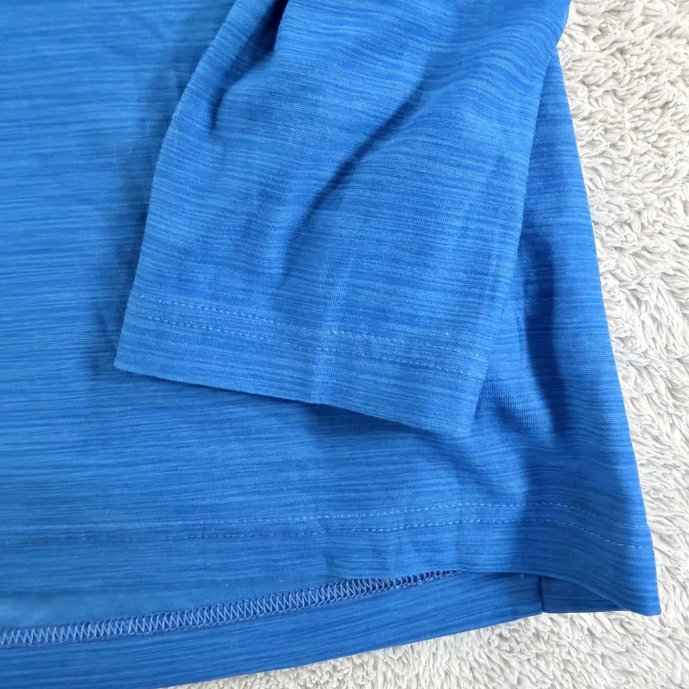 Nike Quarter Zip Pullover Mens Small Blue Dri-FIT Long Sleeve Activewear